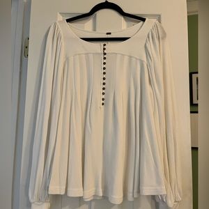 Free people long sleeve knit top.